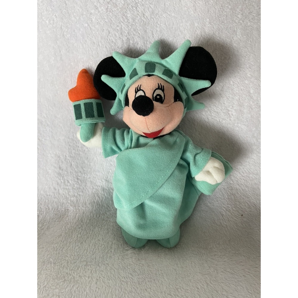Minnie Mouse Plush "Liberty Minnie" Stuffed Statue of Liberty Disney Store